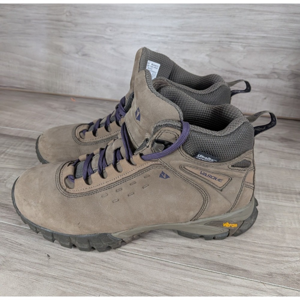 Vasque Talus UltraDry Hiking Boots Leather Waterproof Vibram 7419 Women's Sz 9 M